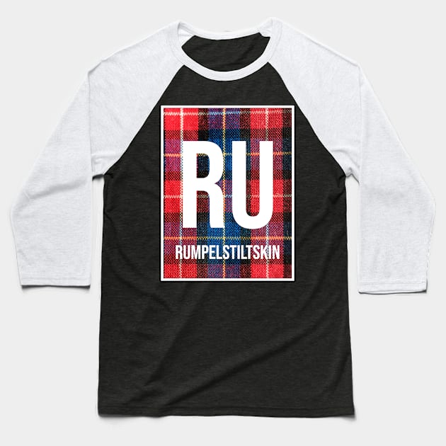 Ru Funny Chemisty Science Periodic Table Baseball T-Shirt by Science Puns